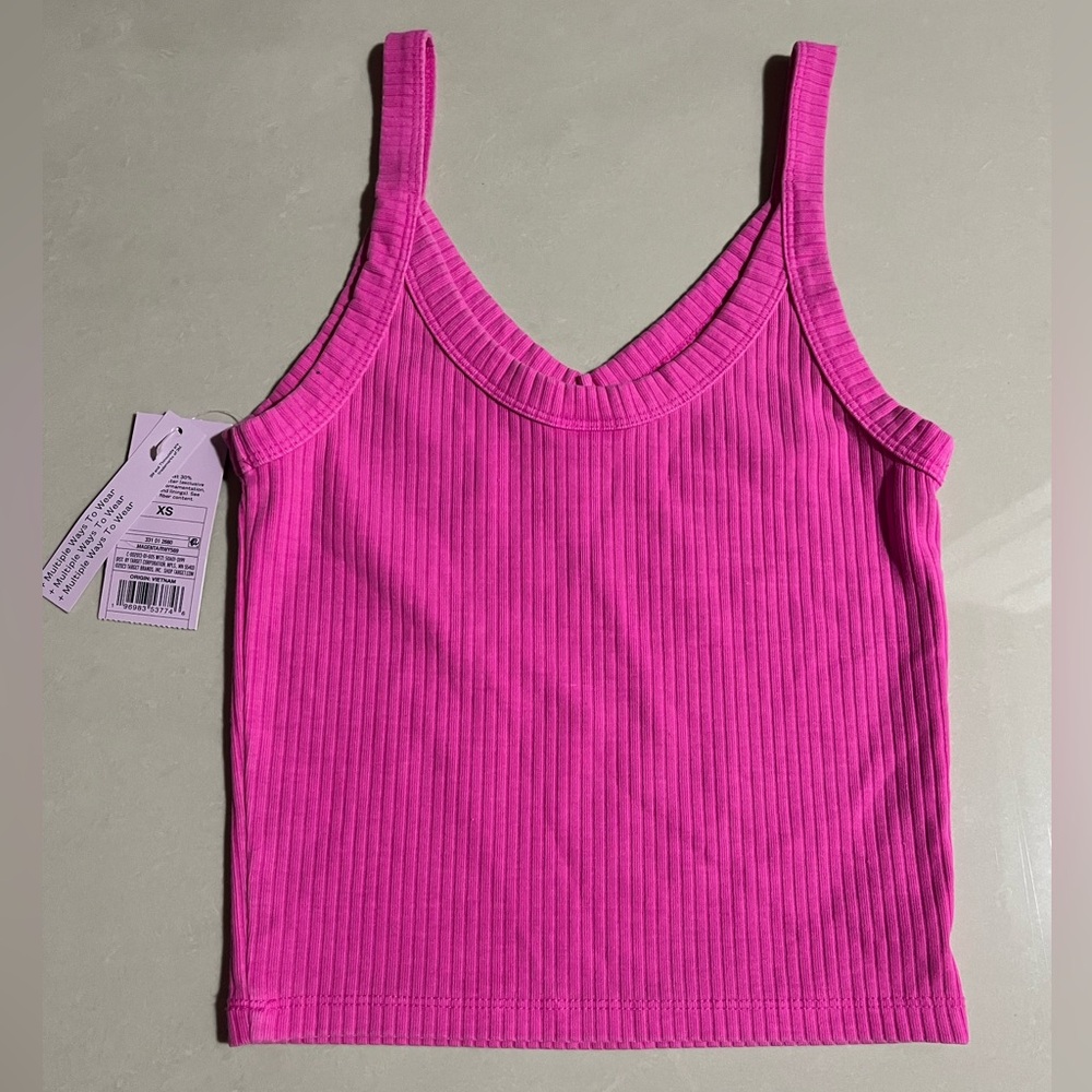 Target Bright Pink Ribbed Camisole